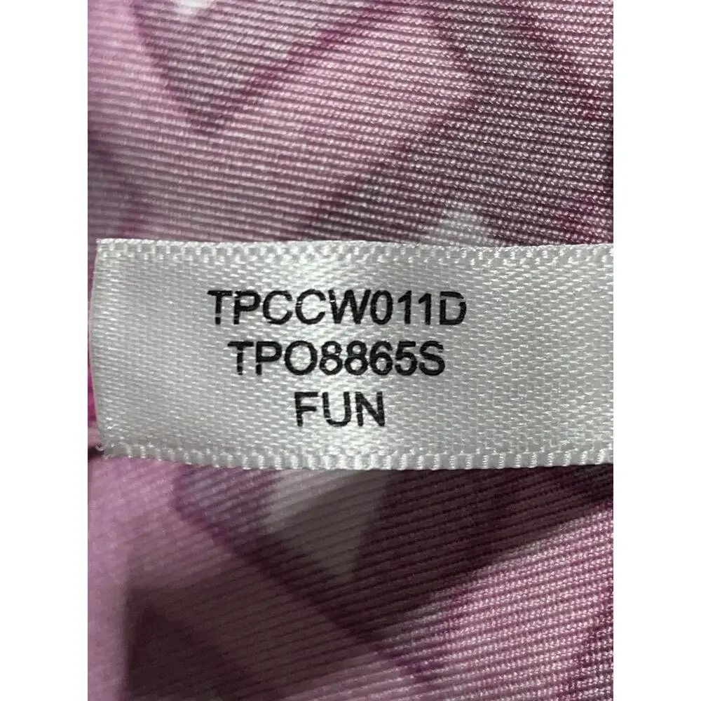 Tommy Hilfiger Sport Bike Shorts Womens XL Pink Purple‎ Geometric Pattern Gym